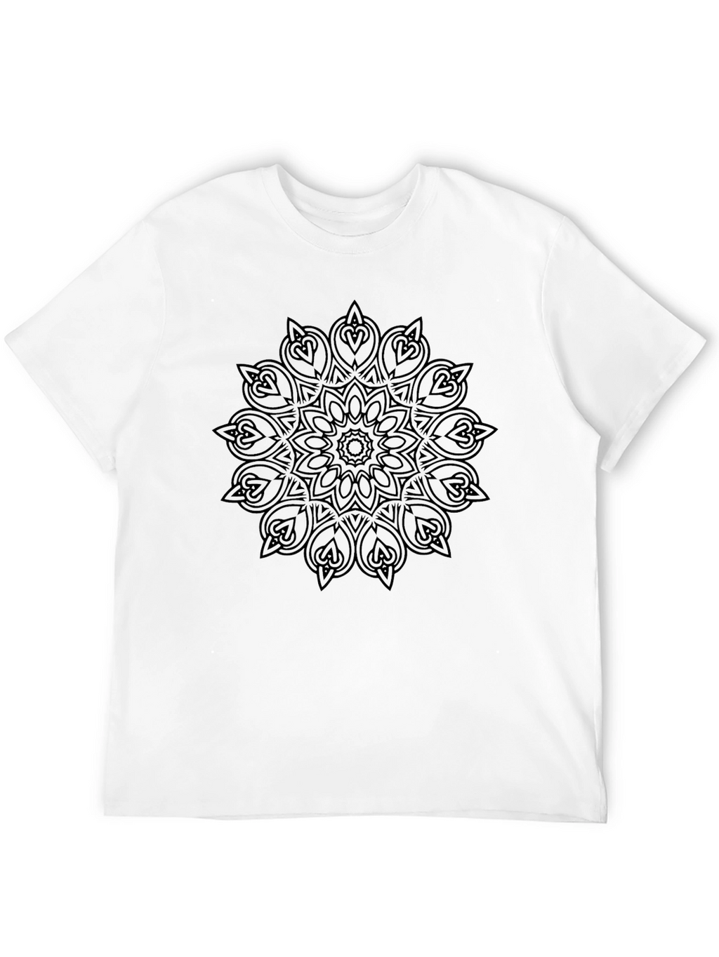 Black Mandala Graphic T-Shirt