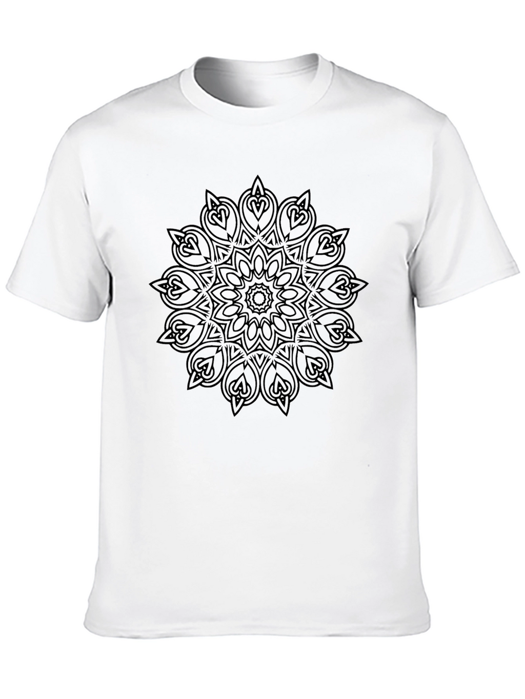 Black Mandala Graphic T-Shirt