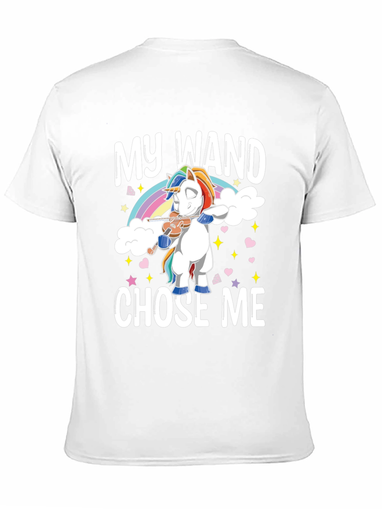 My Wand Chose Me Unicorn T-Shirt - Black