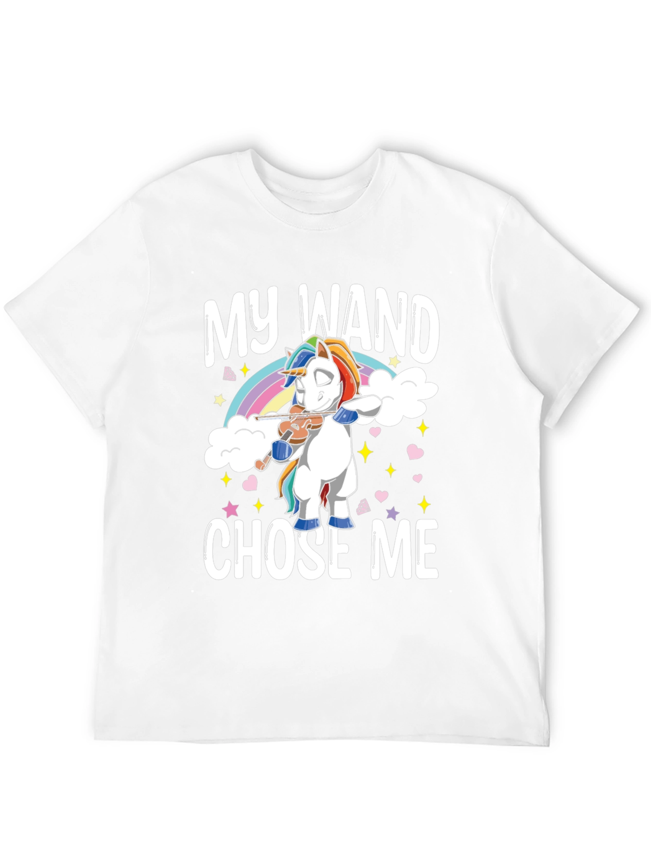 My Wand Chose Me Unicorn T-Shirt - Black