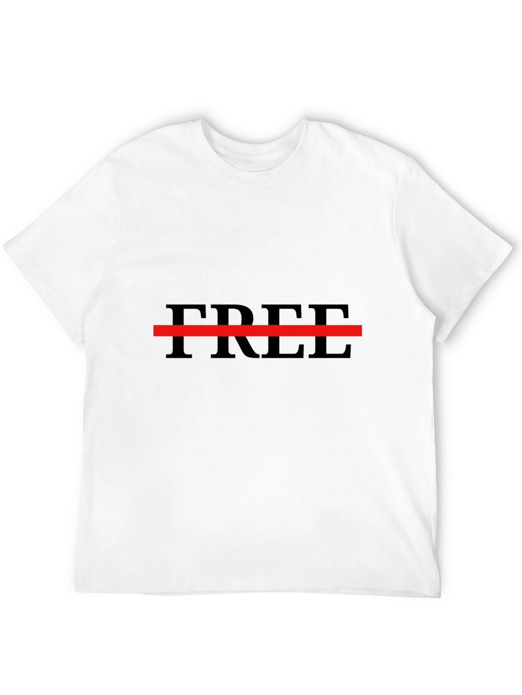 Mens Free Graphic T-Shirt - Black Casual Tee