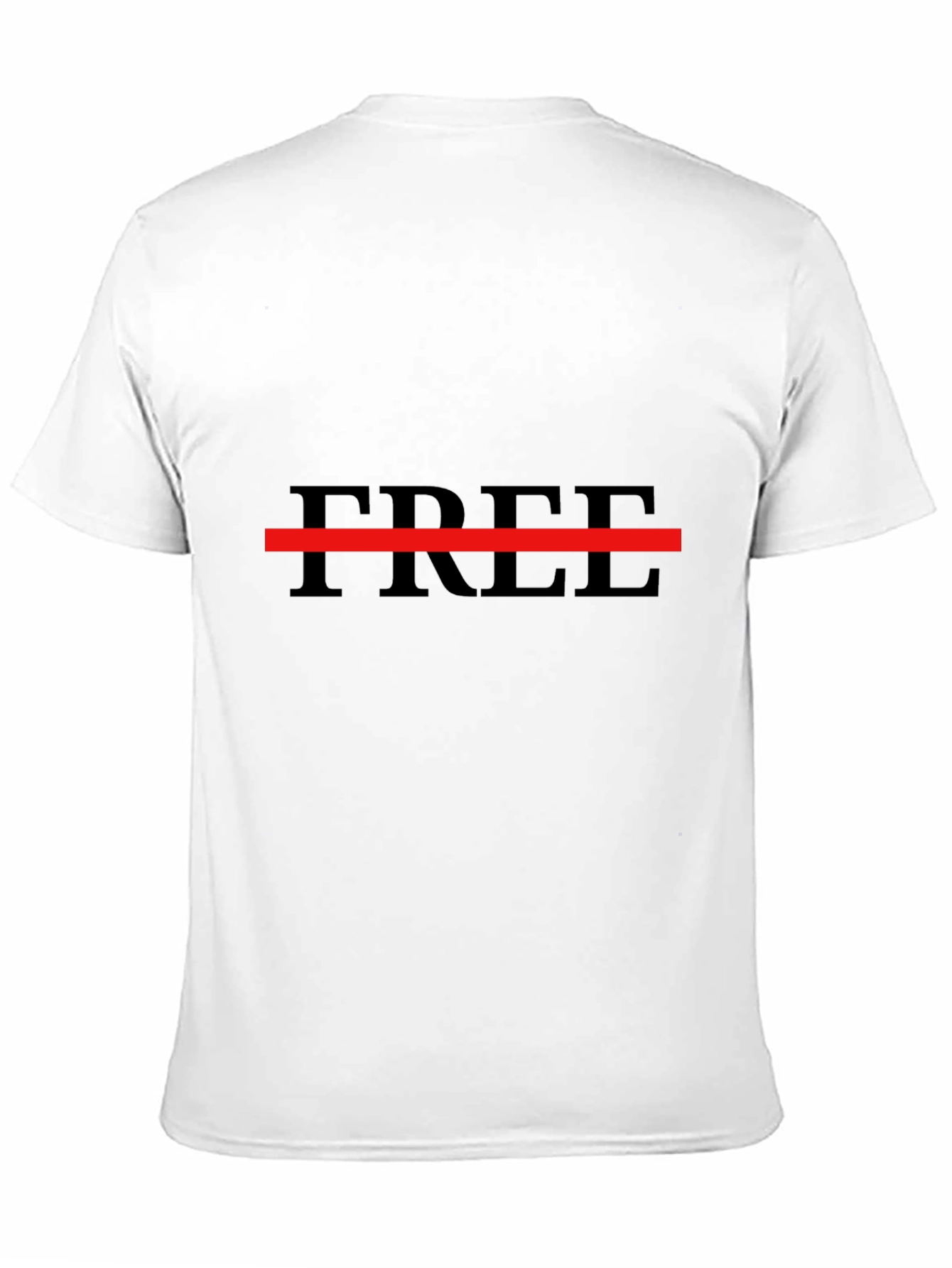 Mens Free Graphic T-Shirt - Black Casual Tee