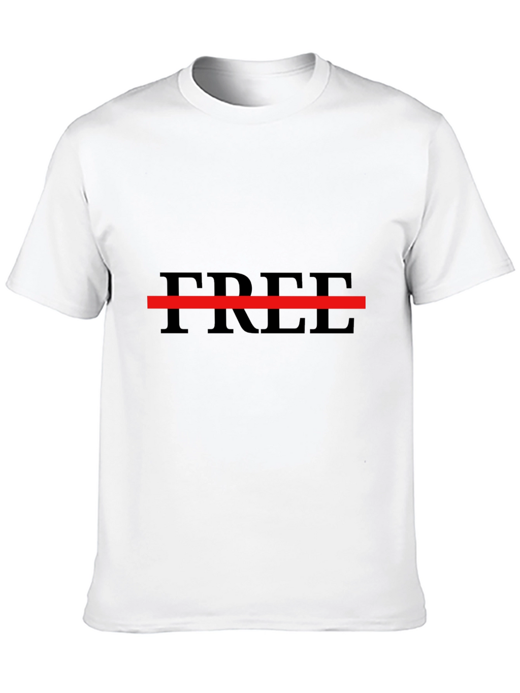 Mens Free Graphic T-Shirt - Black Casual Tee