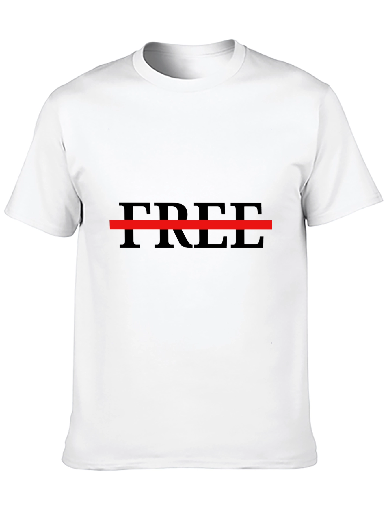 Mens Free Graphic T-Shirt - Black Casual Tee