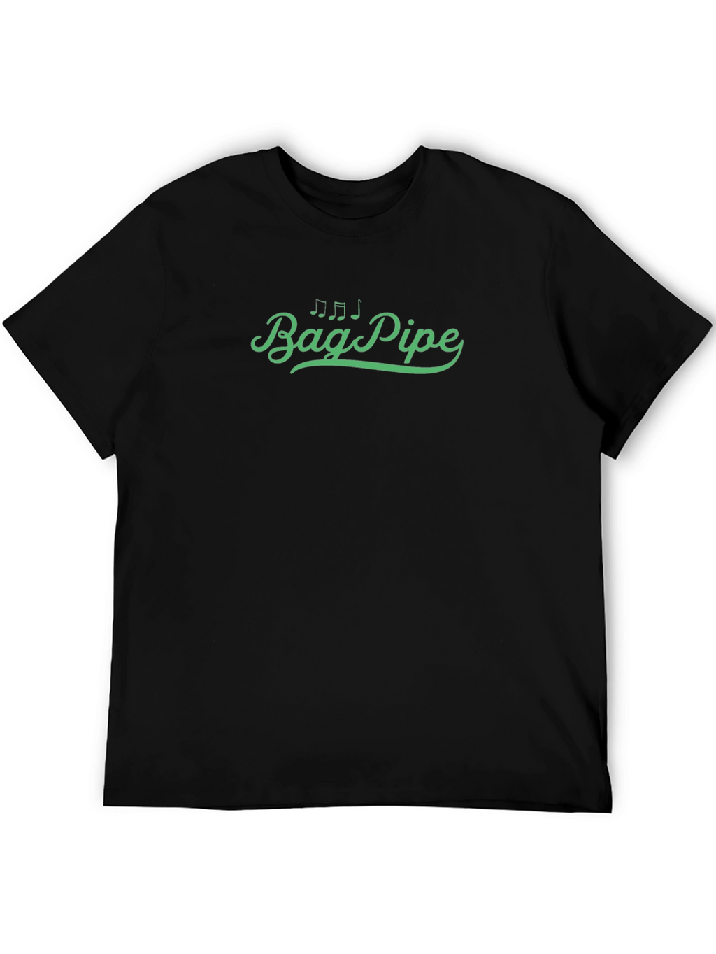 Bagpipe Graphic T-Shirt - Black