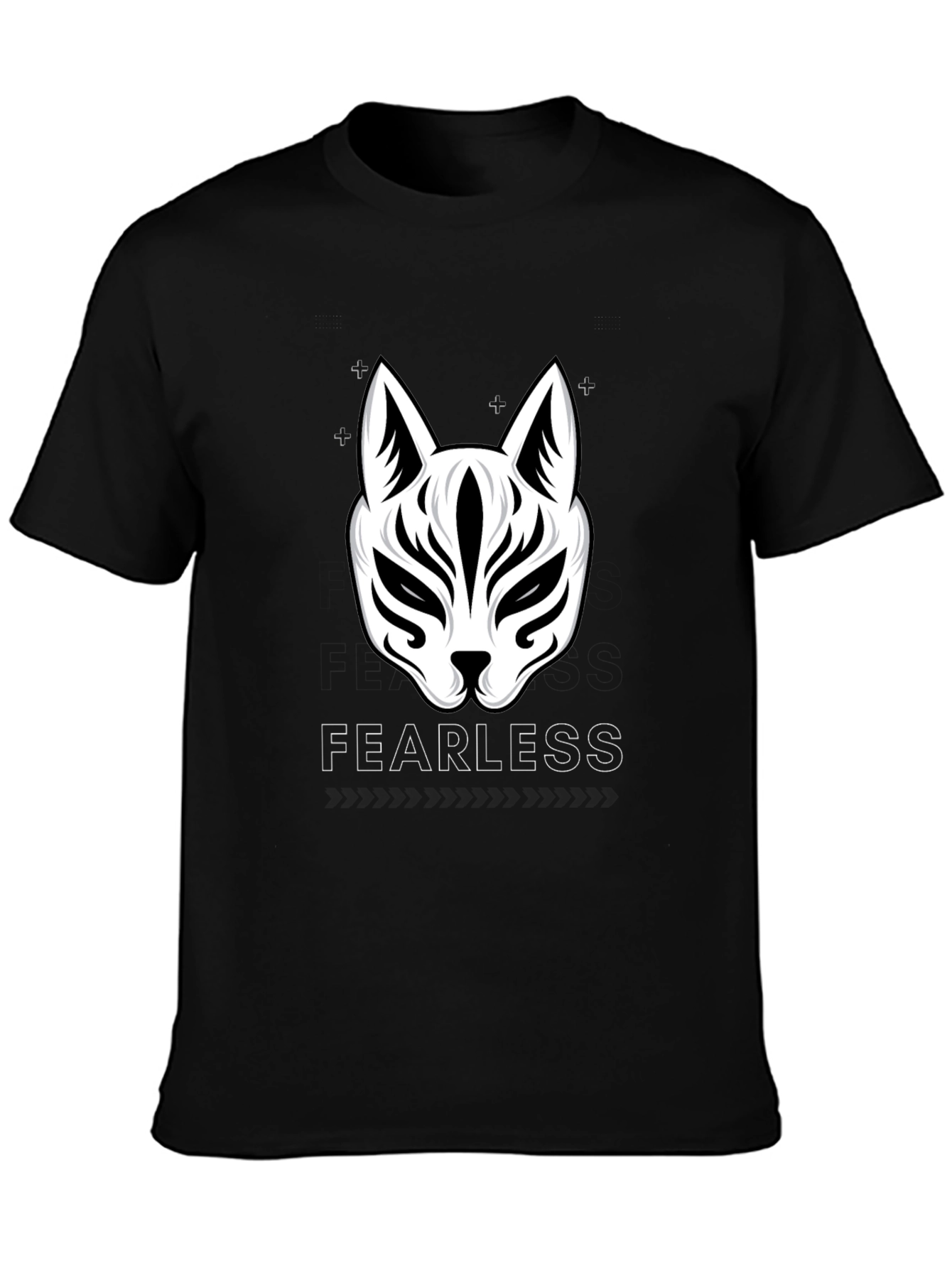 Fearless Fox Graphic Tee - Black