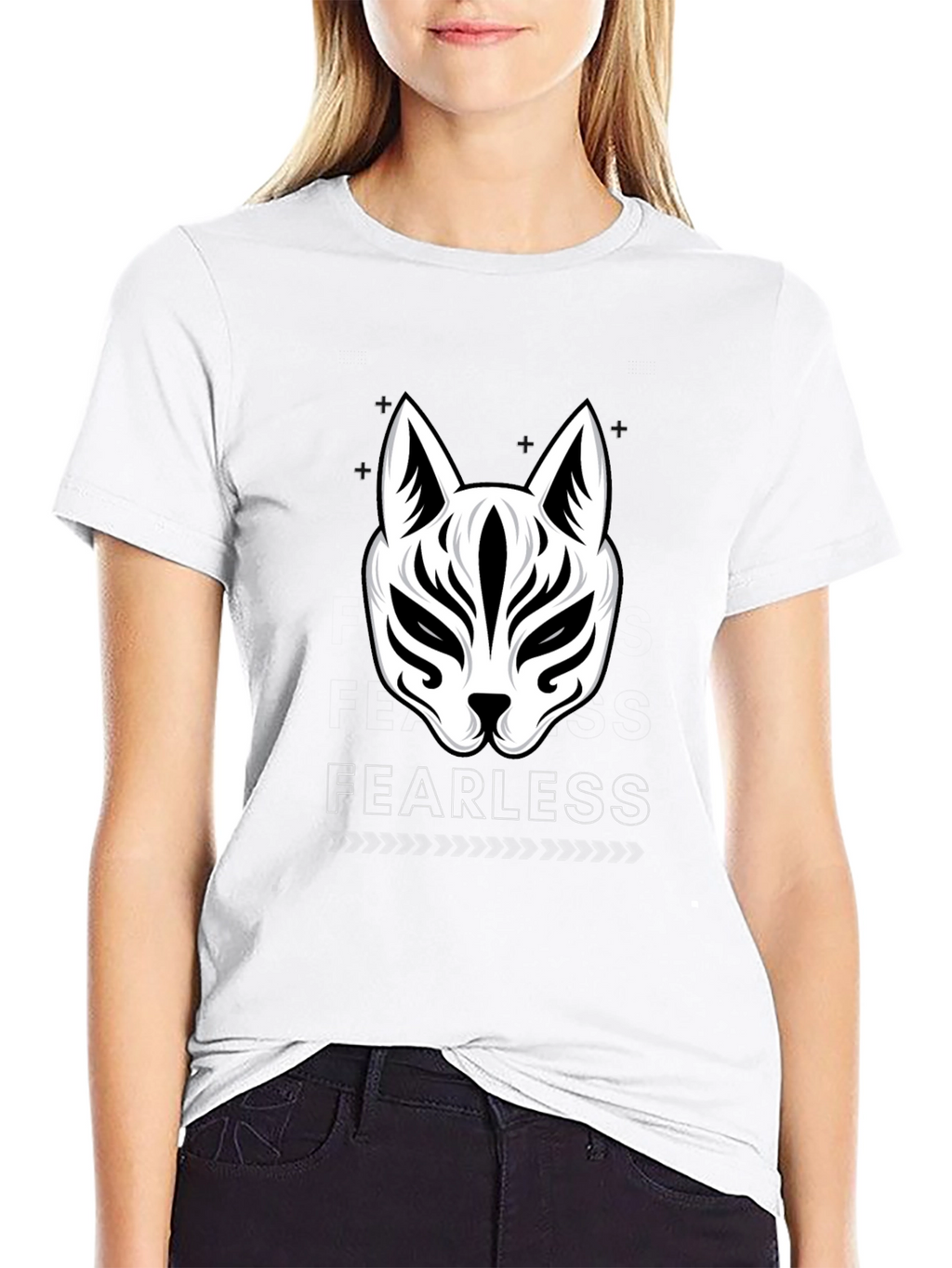 Fearless Fox Graphic Tee - Black