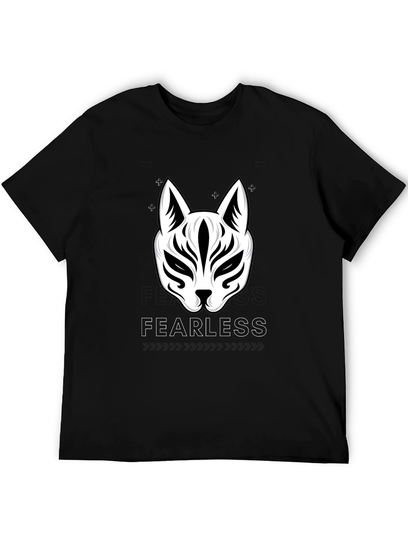 Fearless Fox Graphic Tee - Black