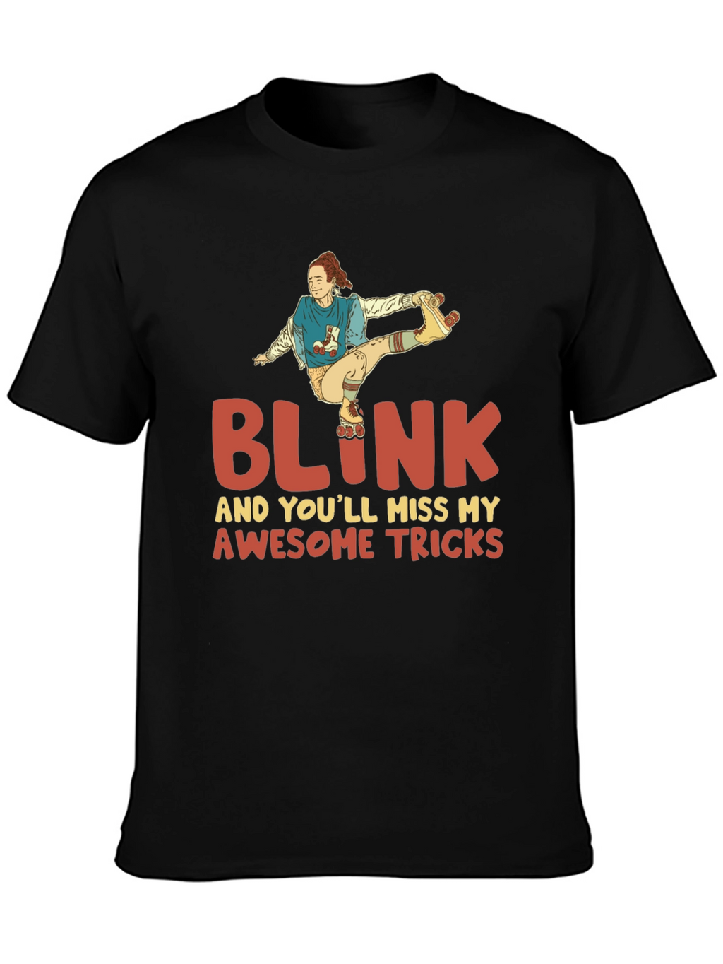 Blink Awesome Tricks Roller Skating T-Shirt