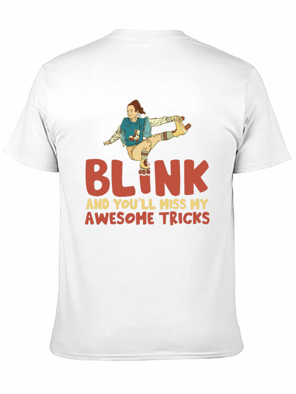 Blink Awesome Tricks Roller Skating T-Shirt