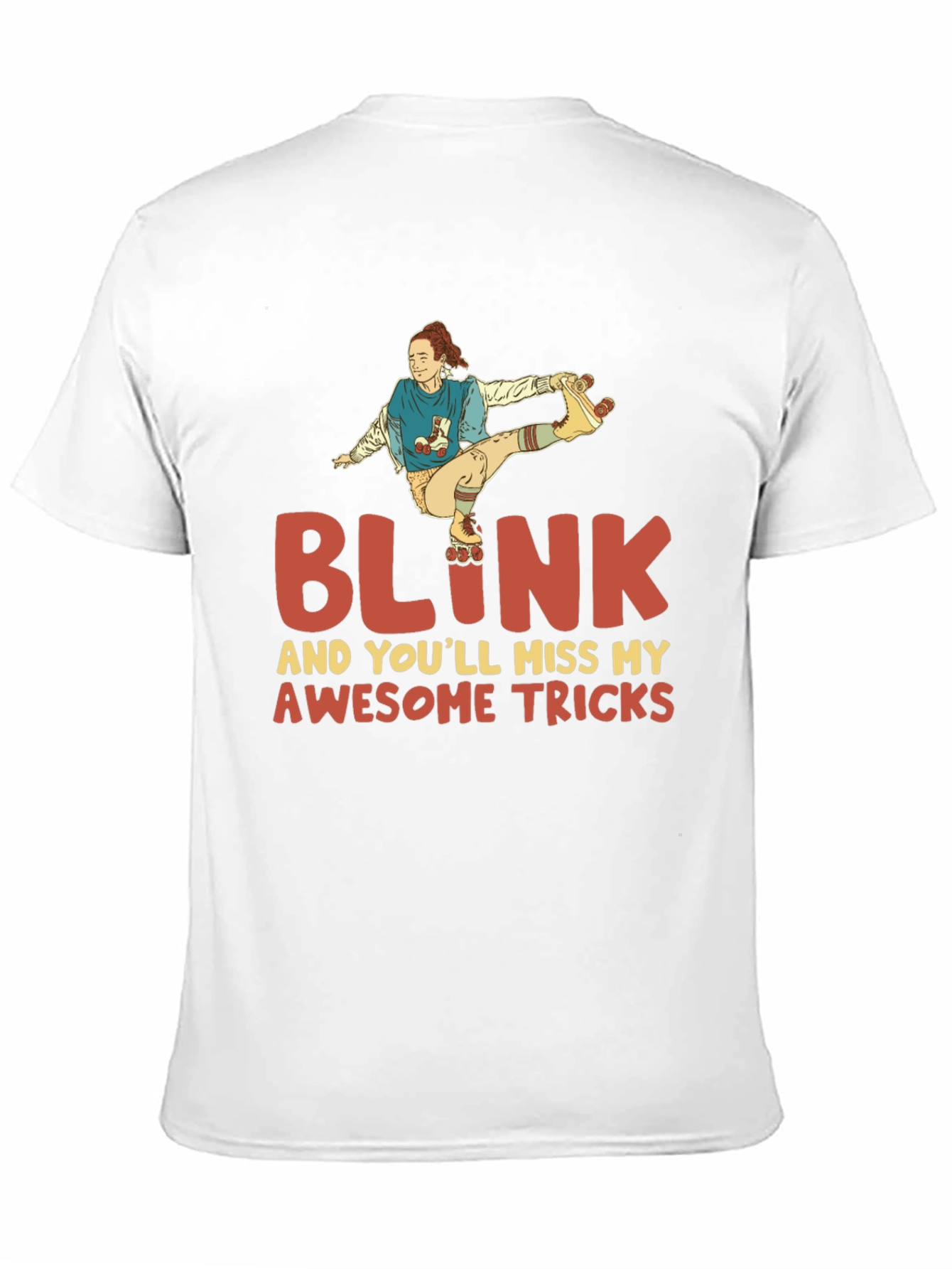 Blink Awesome Tricks Roller Skating T-Shirt