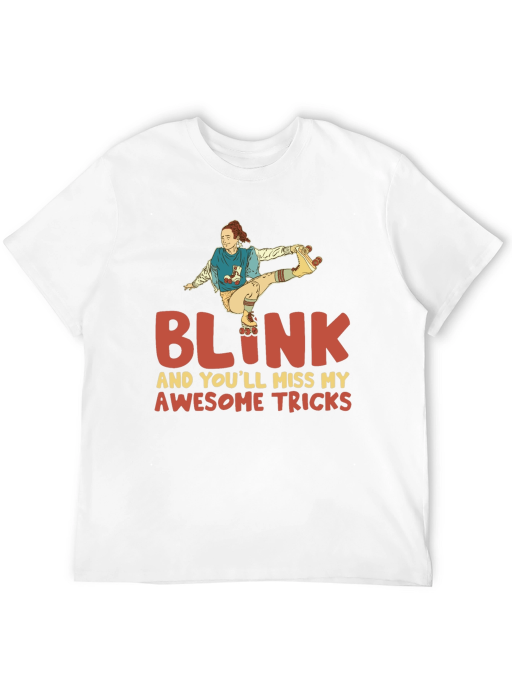 Blink Awesome Tricks Roller Skating T-Shirt