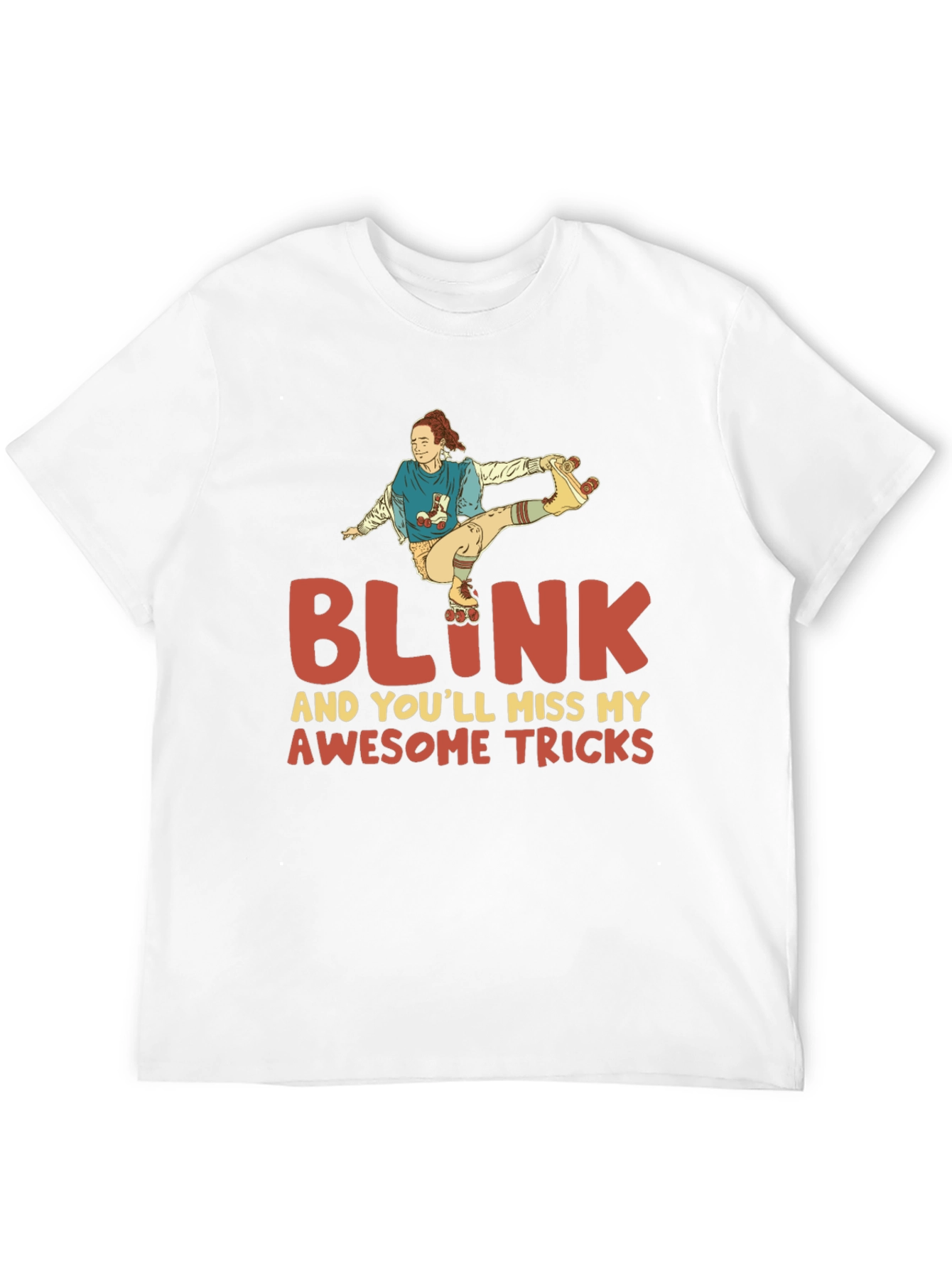 Blink Awesome Tricks Roller Skating T-Shirt