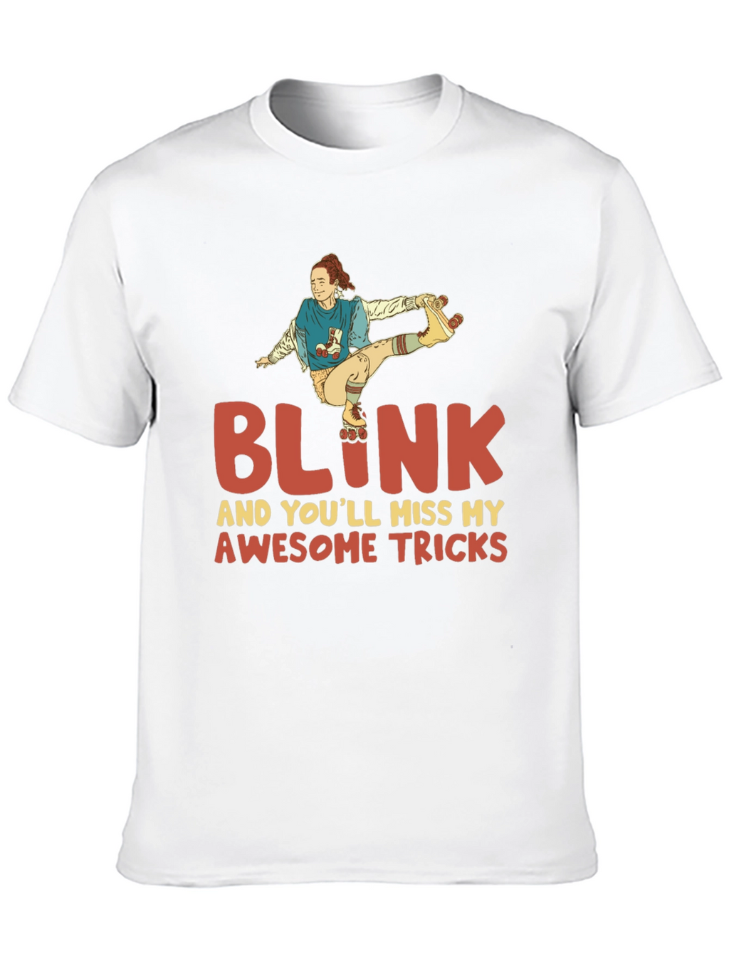 Blink Awesome Tricks Roller Skating T-Shirt