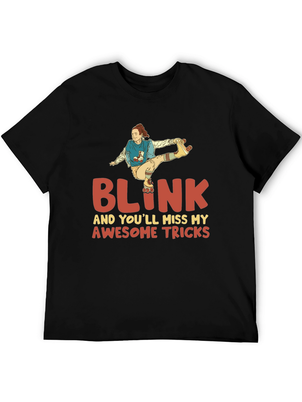 Blink Awesome Tricks Roller Skating T-Shirt