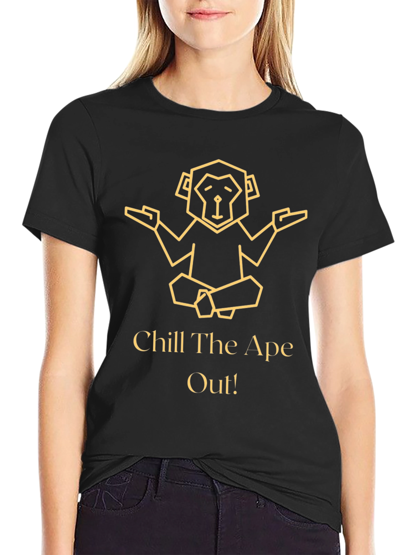 Chill Ape Out T-Shirt - Meditating Monkey Tee