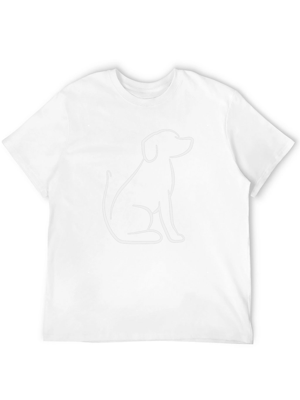 Dog Outline Black T-Shirt