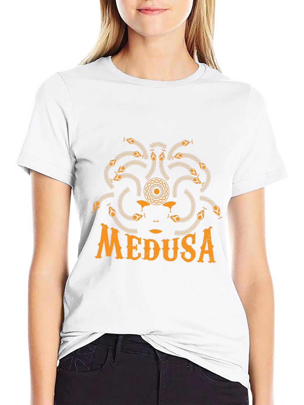 Medusa Graphic T-Shirt - Black Cotton Tee