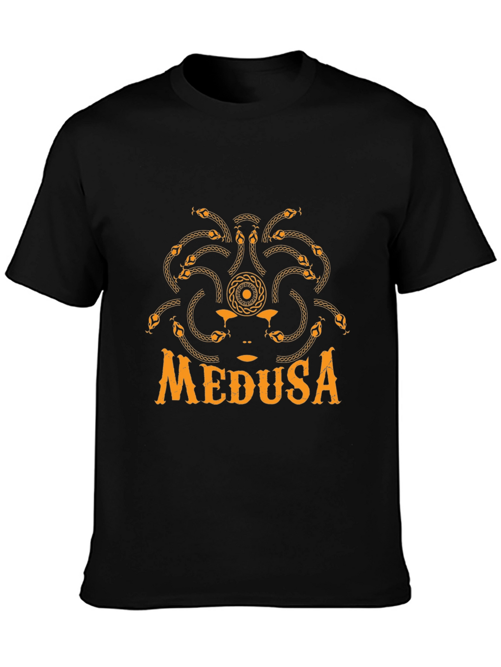 Medusa Graphic T-Shirt - Black Cotton Tee