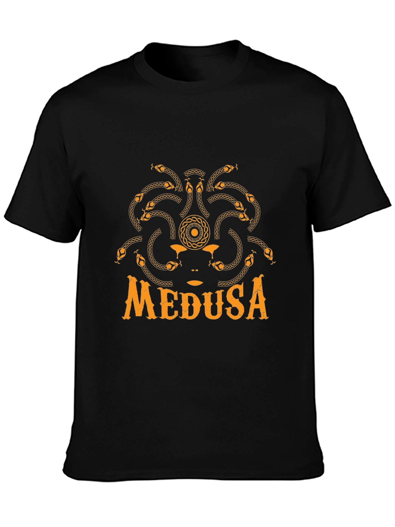 Medusa Graphic T-Shirt - Black Cotton Tee