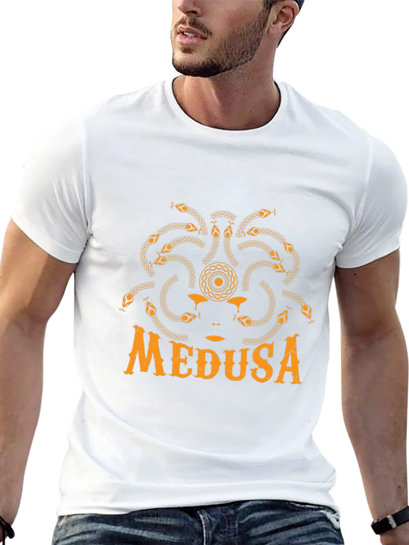 Medusa Graphic T-Shirt - Black Cotton Tee