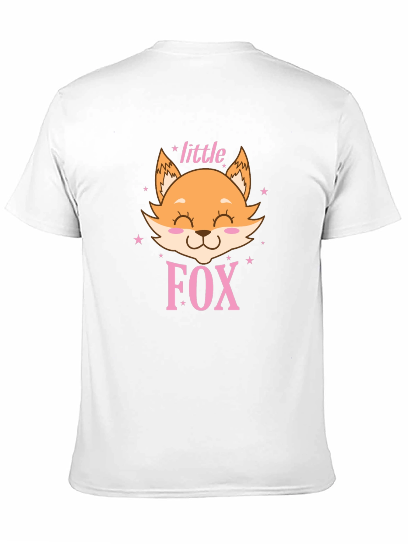 Cute Little Fox Graphic Tee - Unisex Black Shirt