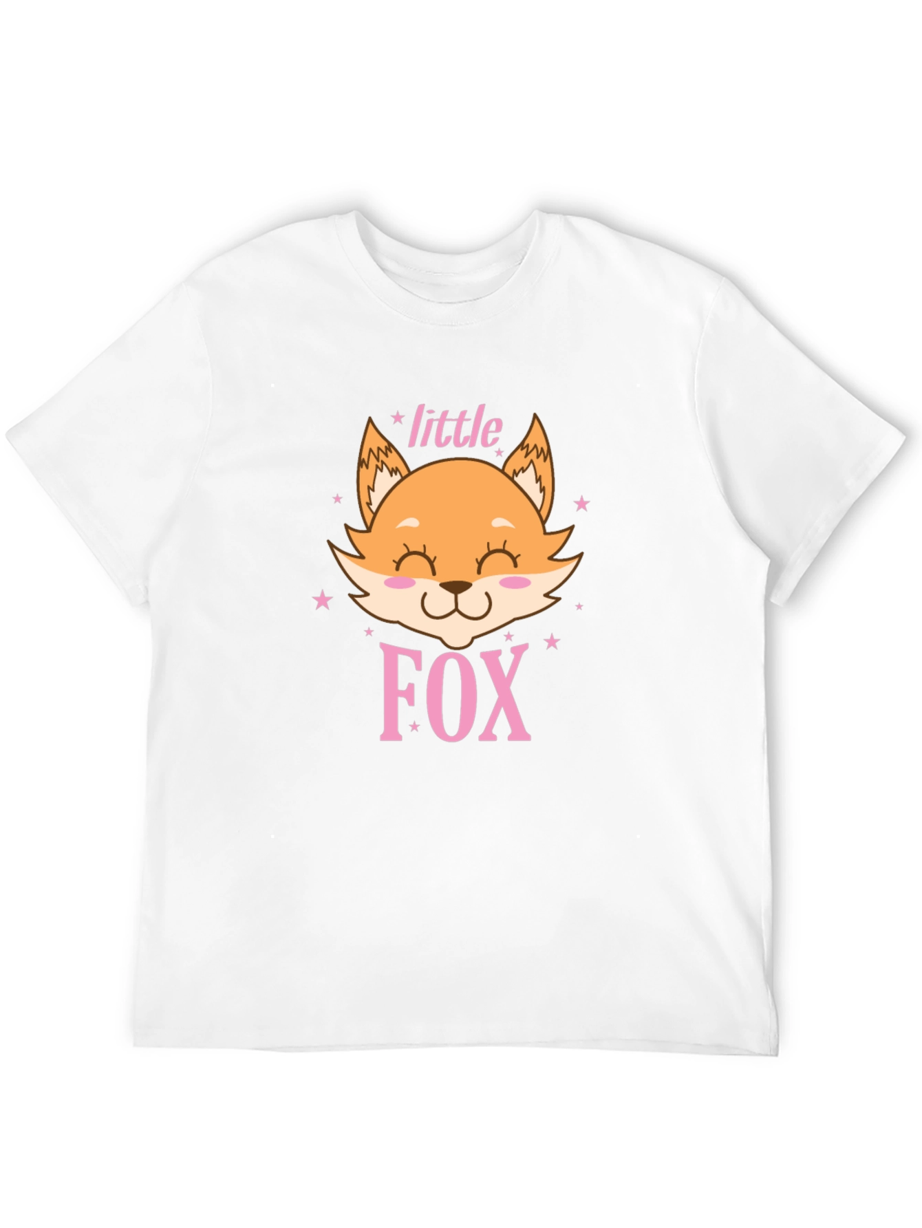 Cute Little Fox Graphic Tee - Unisex Black Shirt