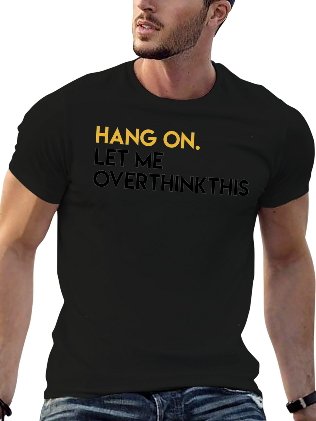 Hang On Overthink T-Shirt - Mens