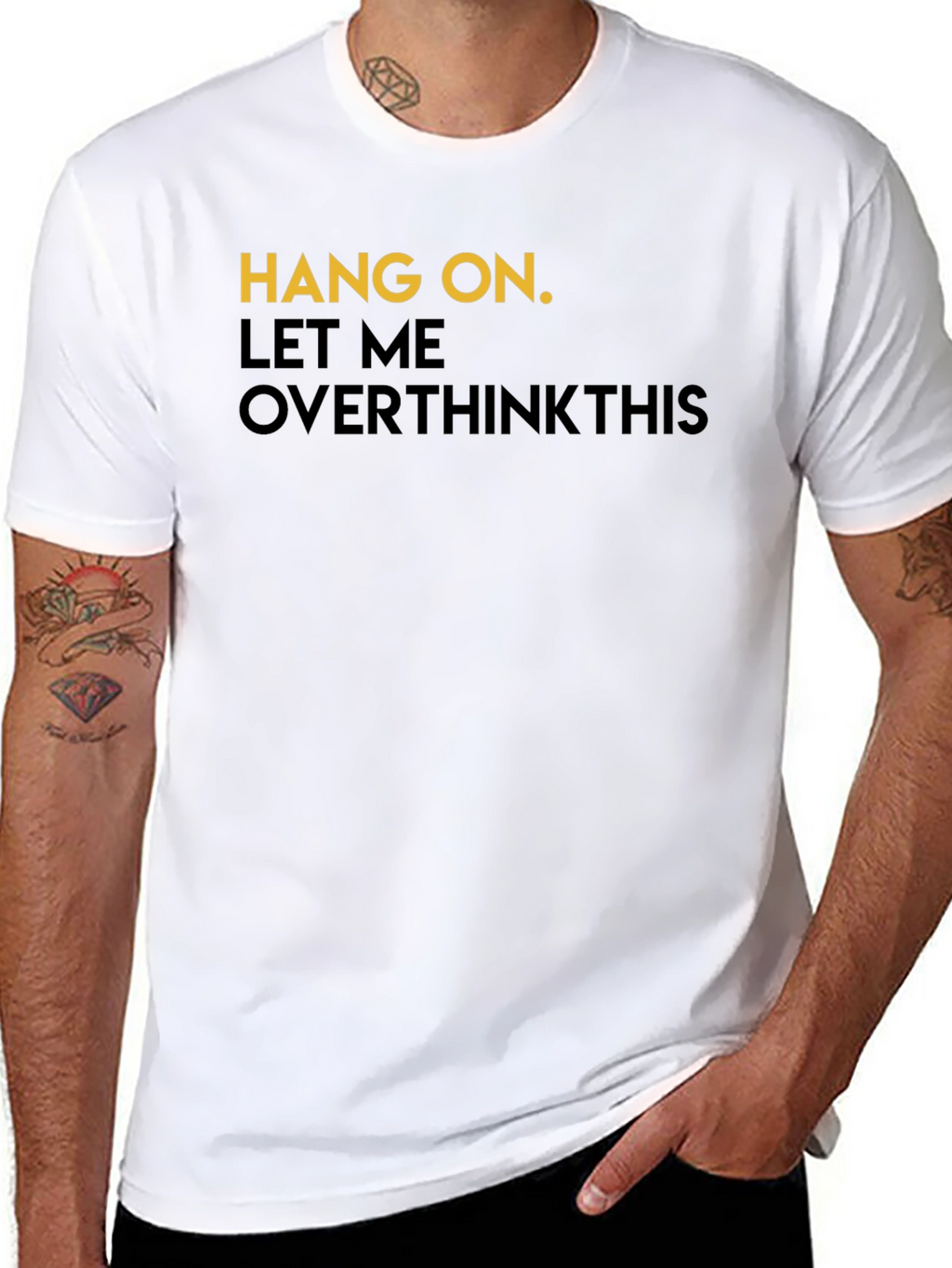 Hang On Overthink T-Shirt - Mens