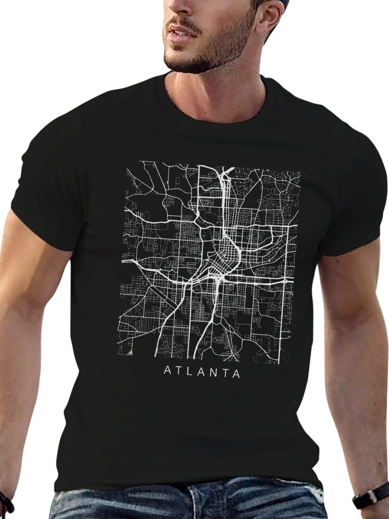 Atlanta City Map T-Shirt - Graphic Tee