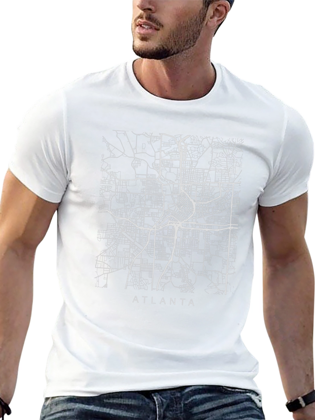 Atlanta City Map T-Shirt - Graphic Tee