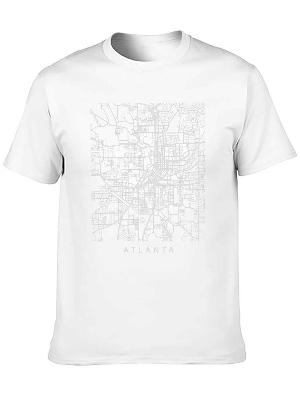 Atlanta City Map T-Shirt - Graphic Tee