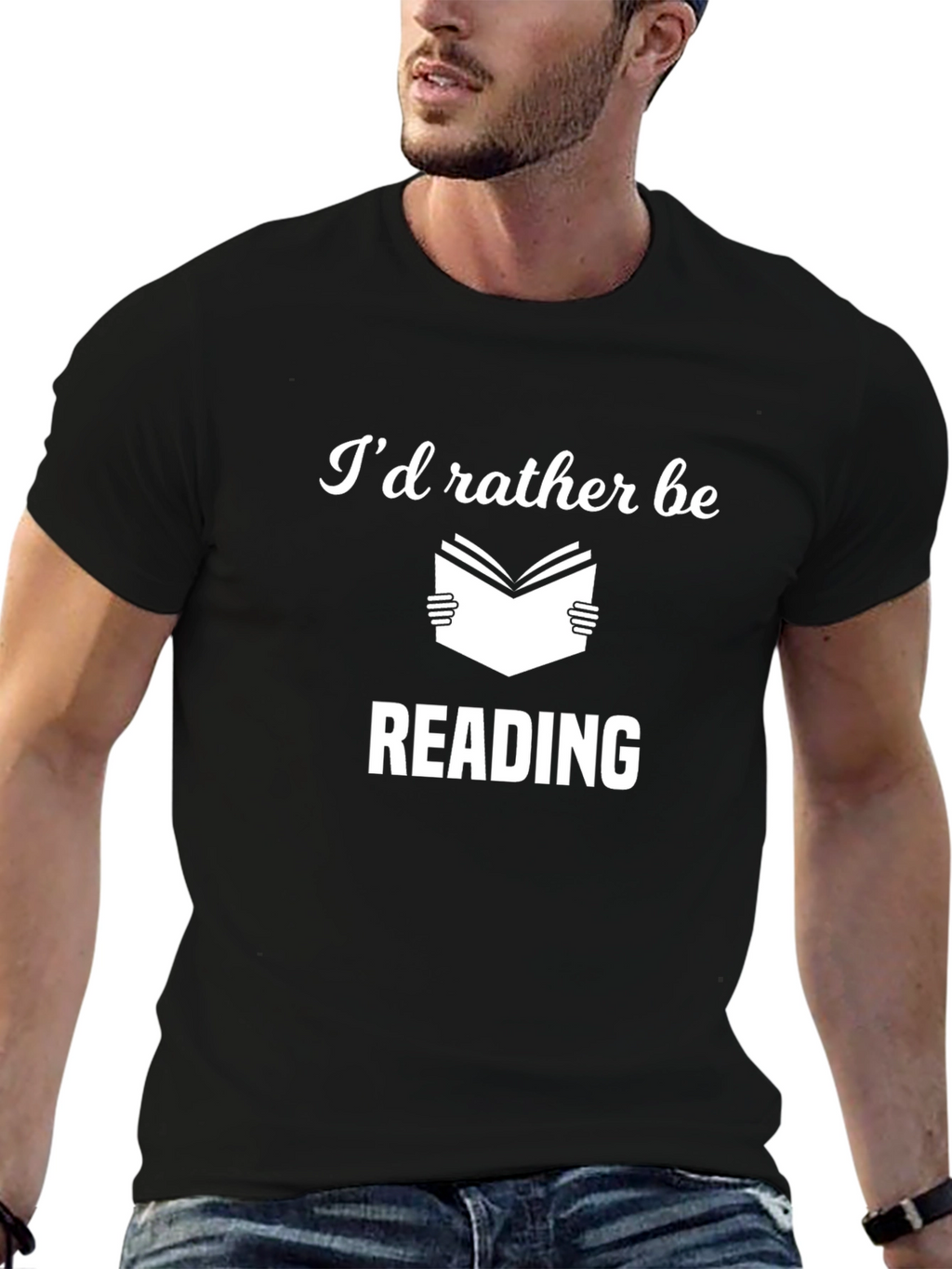Id Rather Be Reading Graphic Novelty T-Shirt
