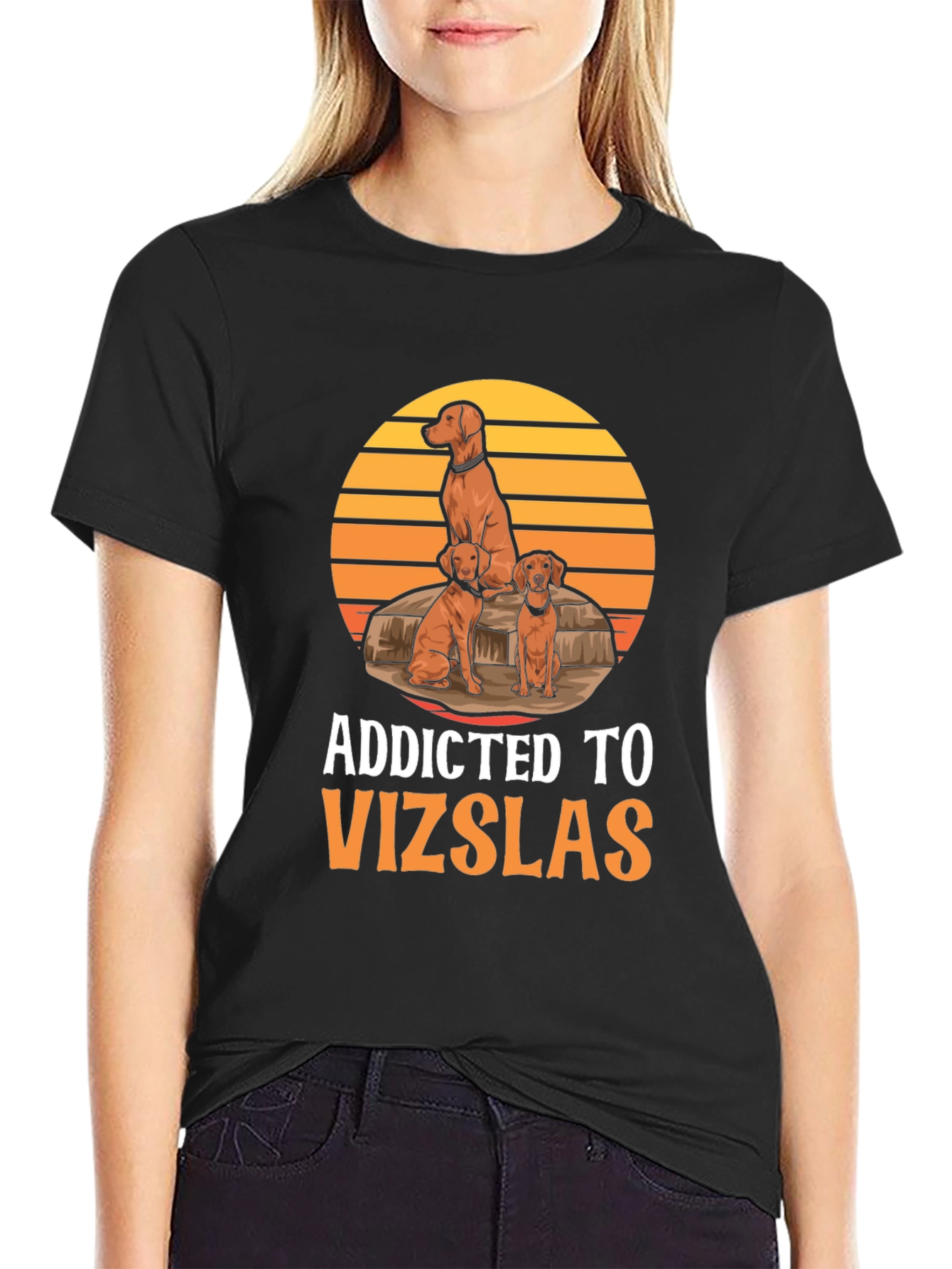 Addicted To Vizslas T-Shirt - Dog Lover Tee
