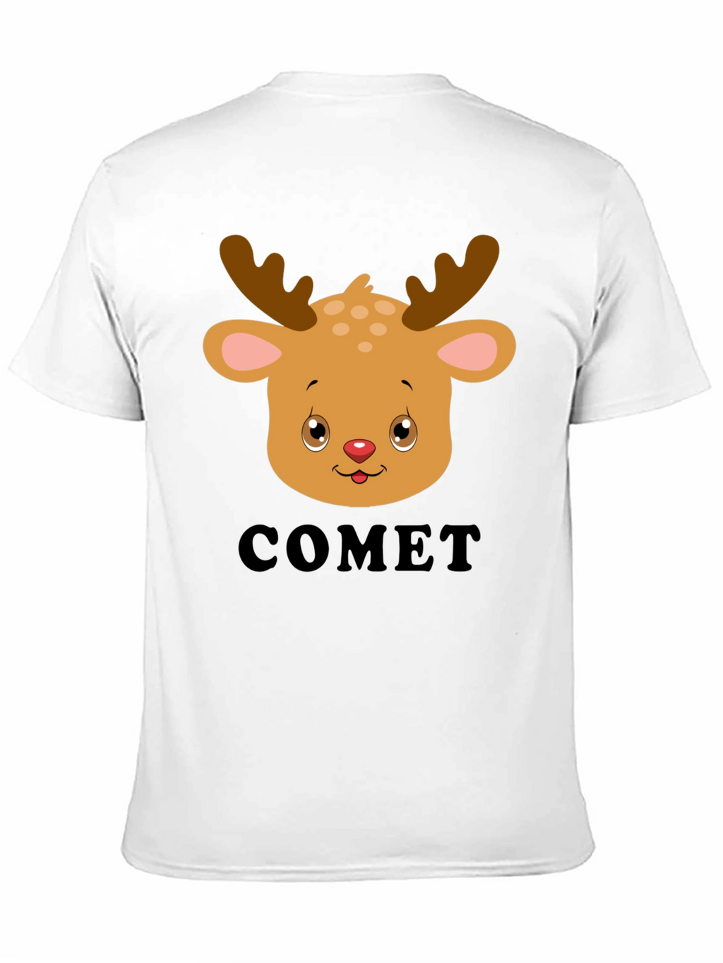 Comet Reindeer Graphic Tee - Black