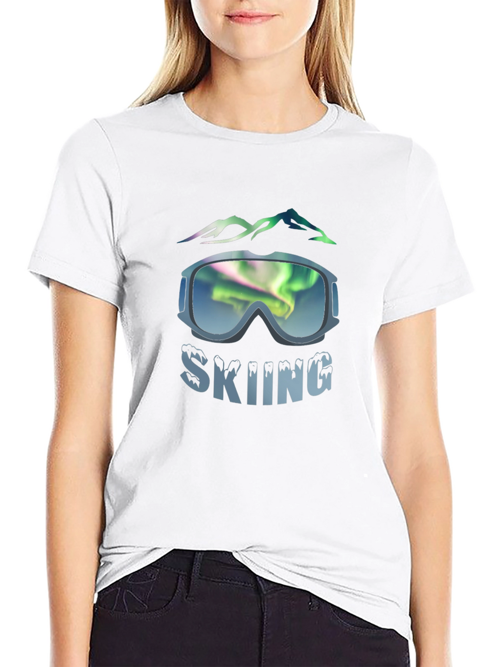 Skiing Graphic Tee - Mountain Adventure