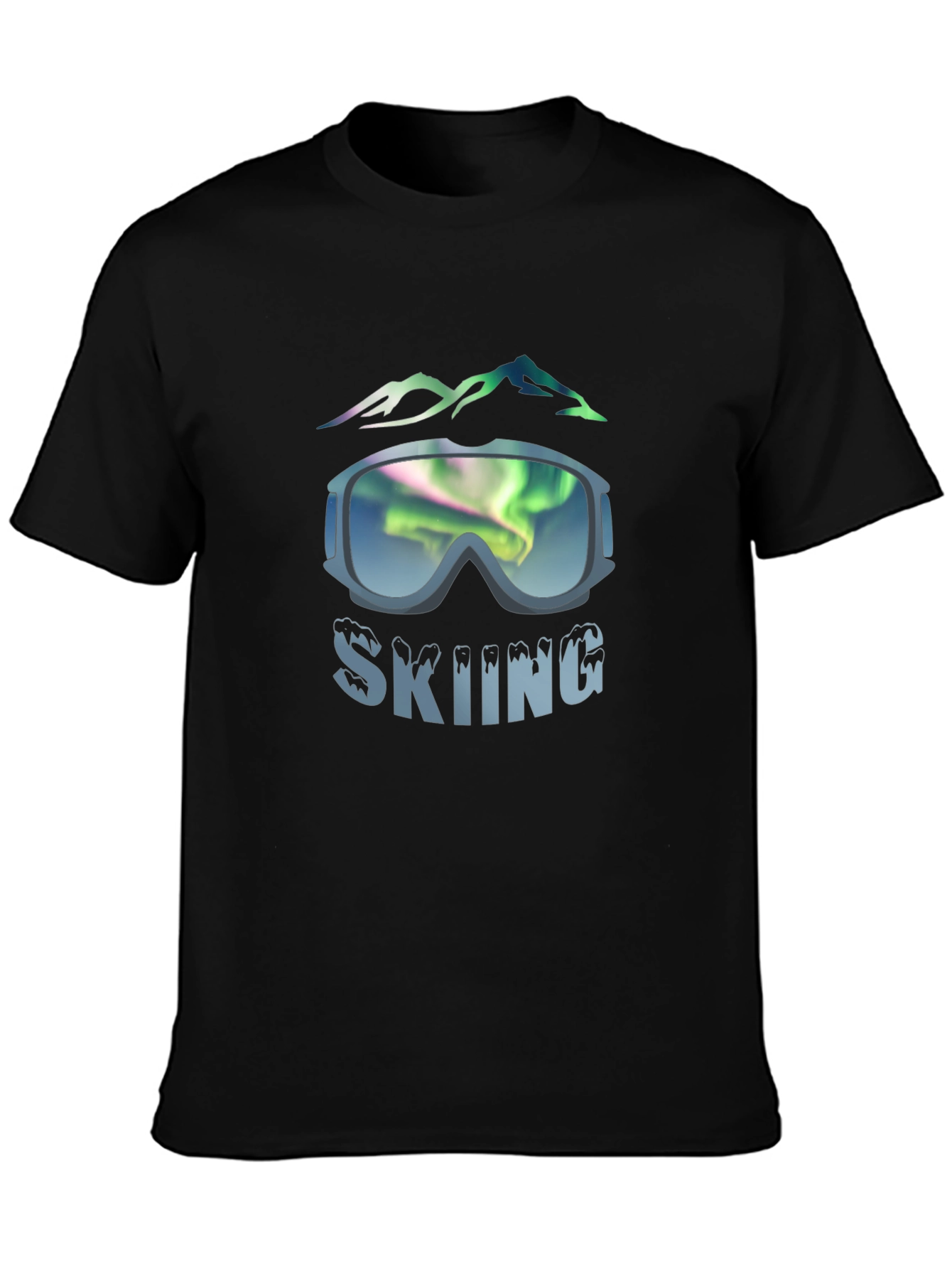 Skiing Graphic Tee - Mountain Adventure