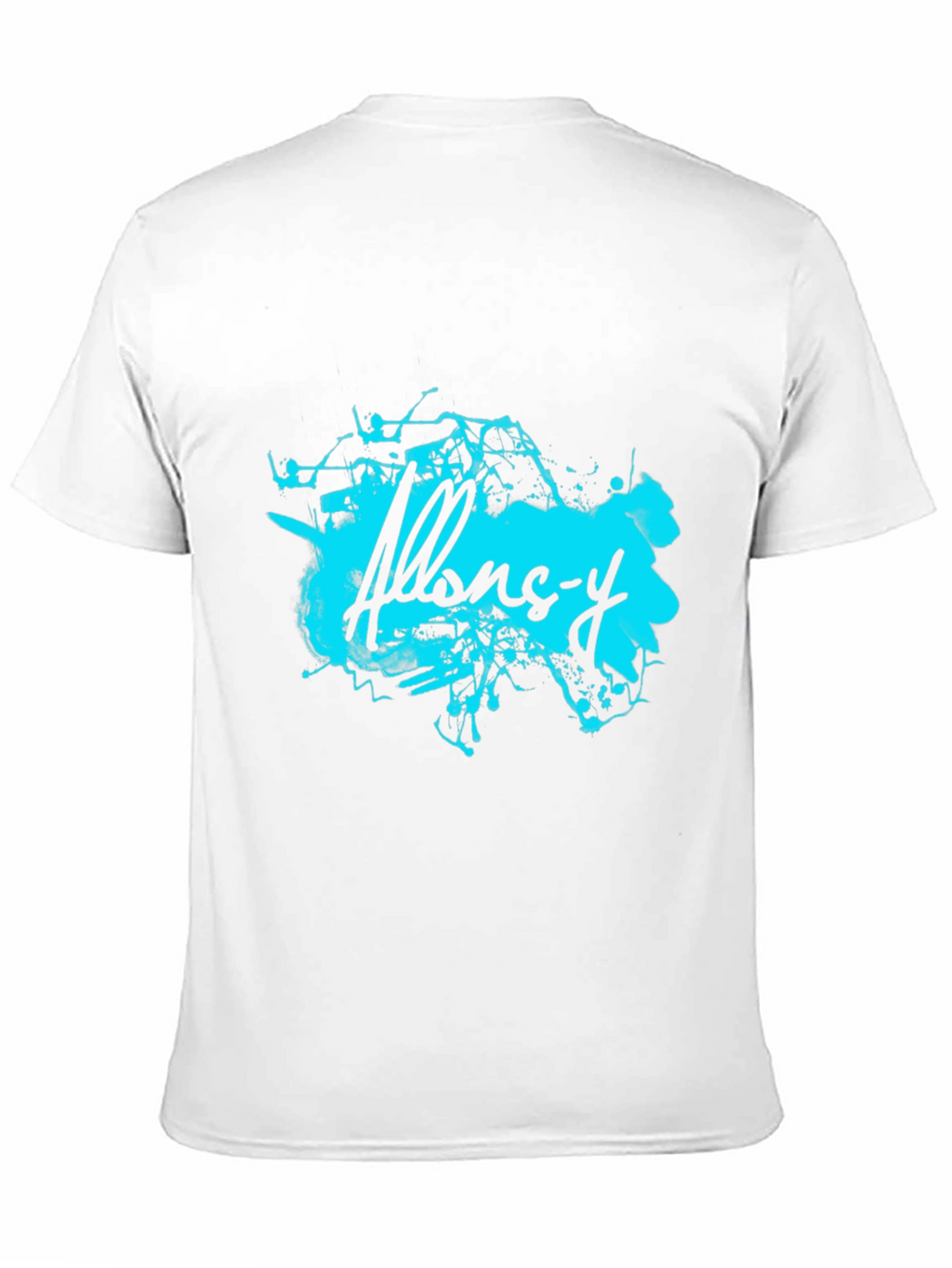 Abstract Allons-y Graphic Black T-Shirt