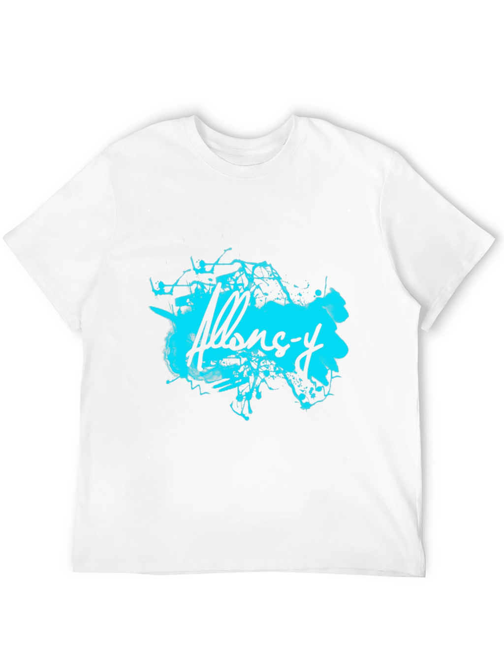 Abstract Allons-y Graphic Black T-Shirt