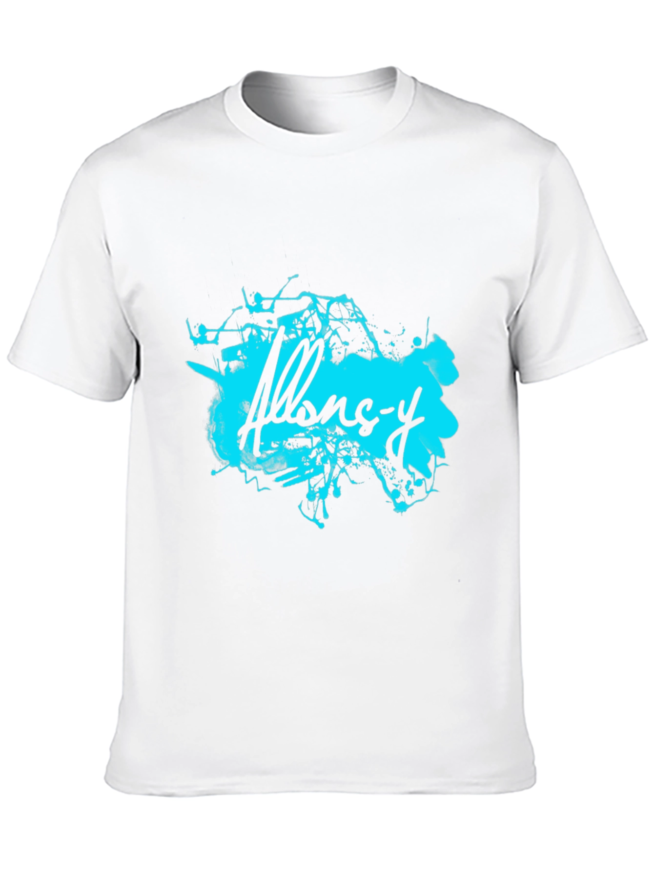 Abstract Allons-y Graphic Black T-Shirt