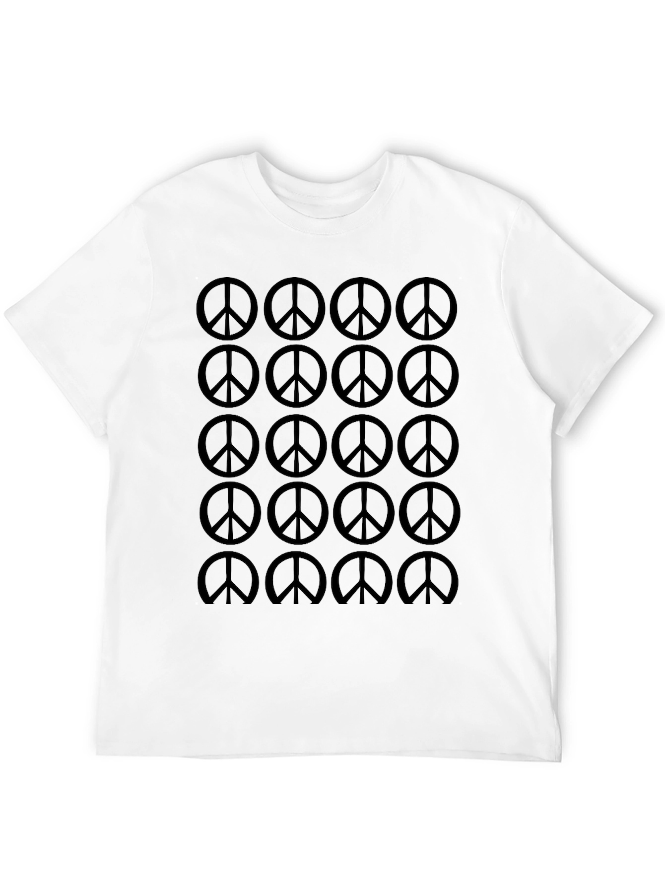 Peace Sign Graphic Tee - Classic Style