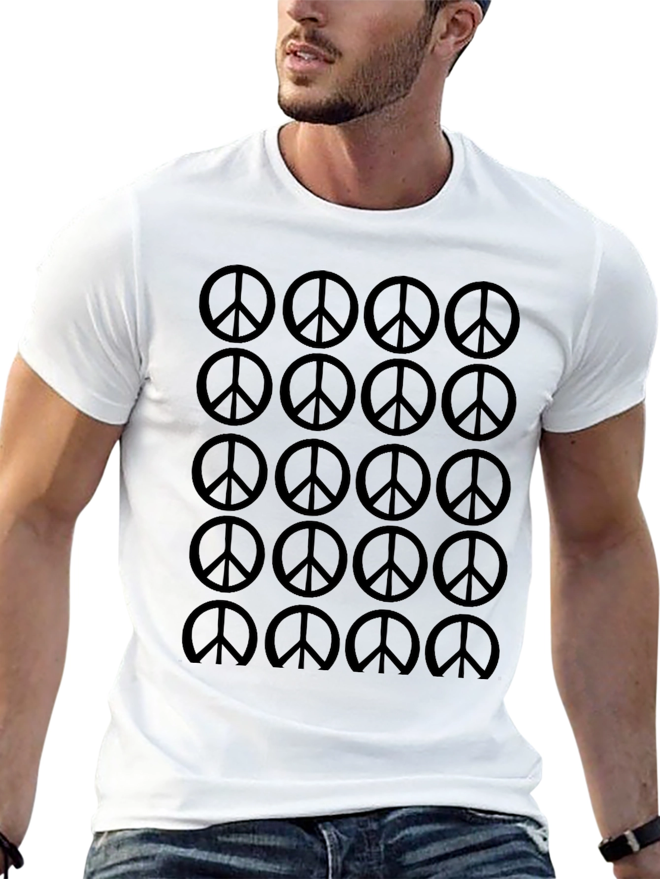 Peace Sign Graphic Tee - Classic Style