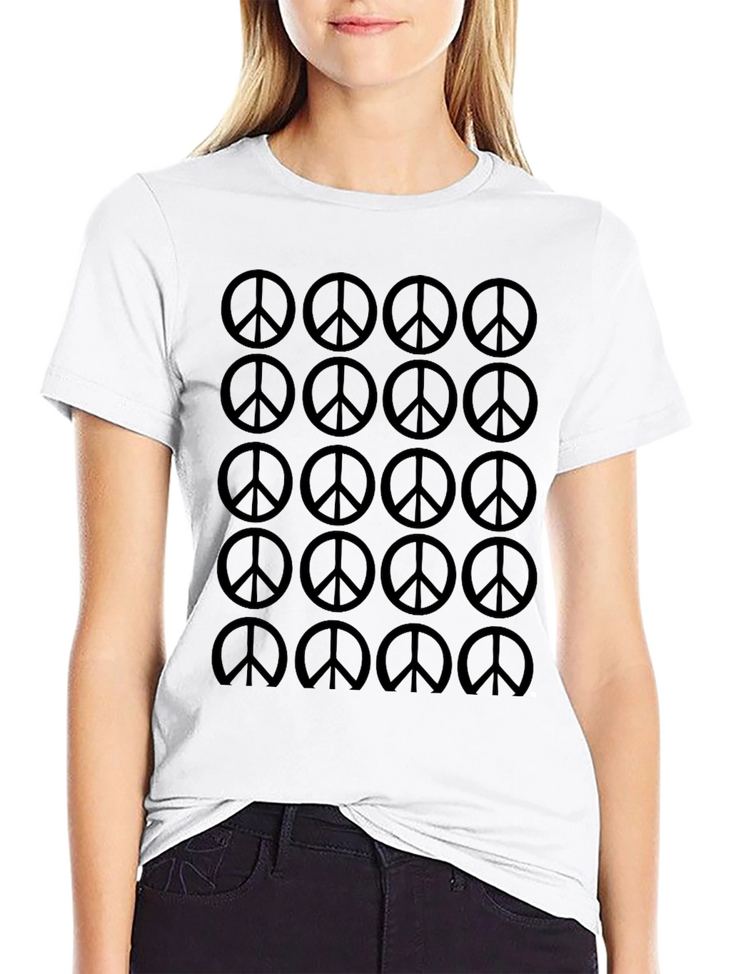 Peace Sign Graphic Tee - Classic Style
