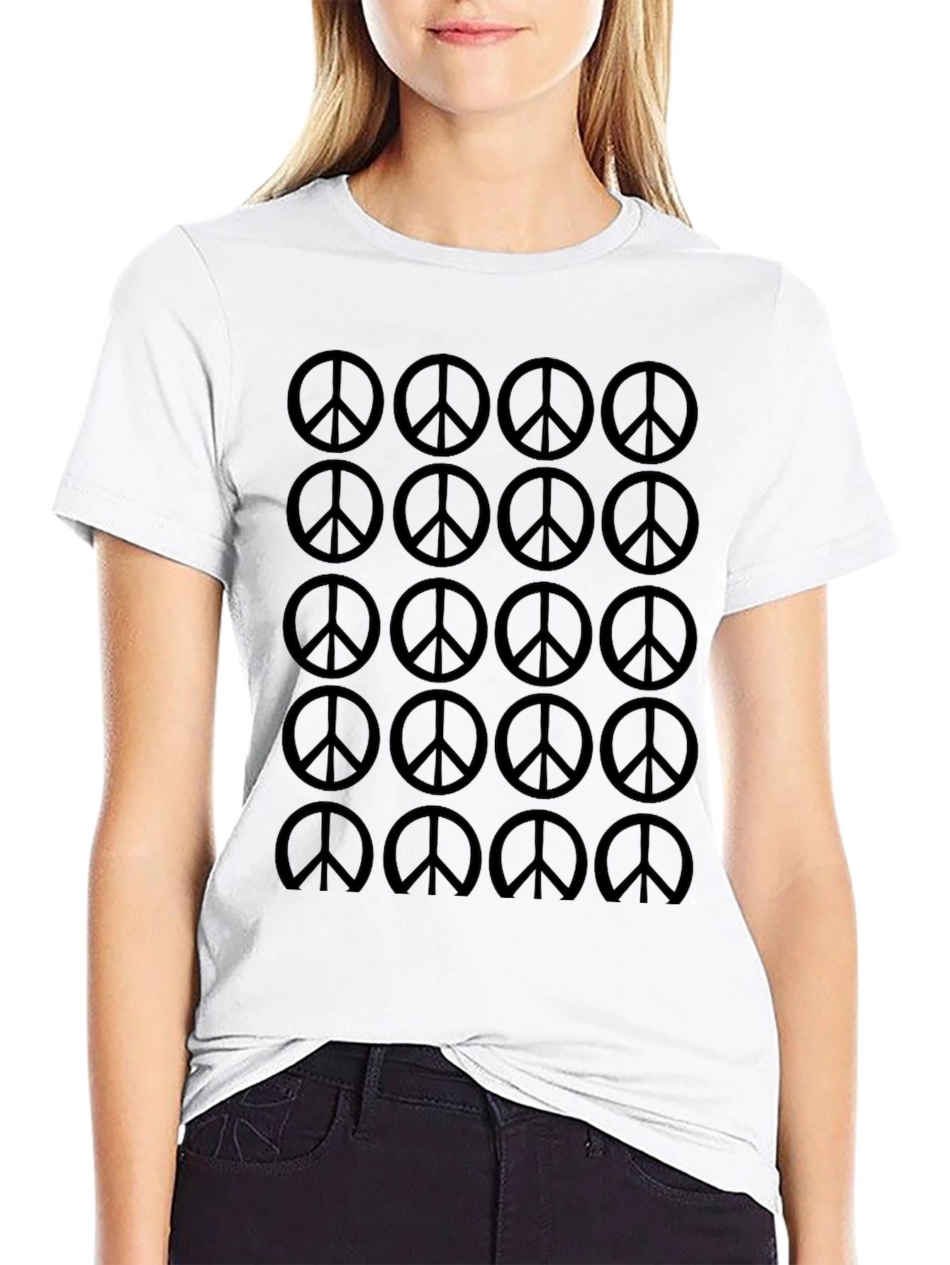 Peace Sign Graphic Tee - Classic Style