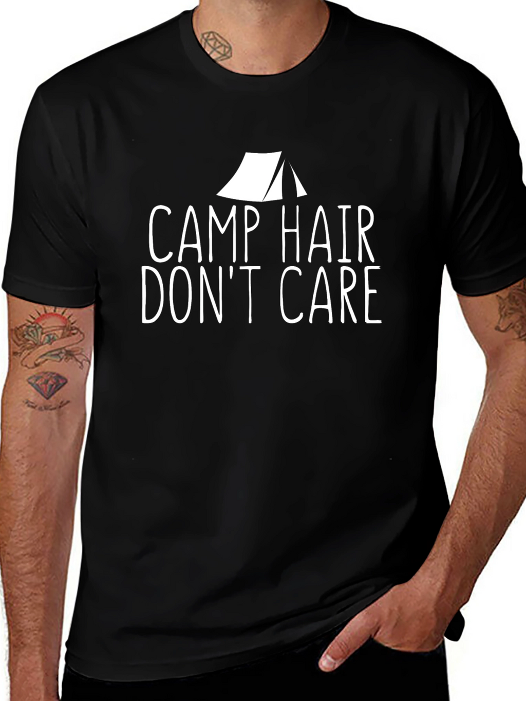 Camp Hair Dont Care Graphic Tee