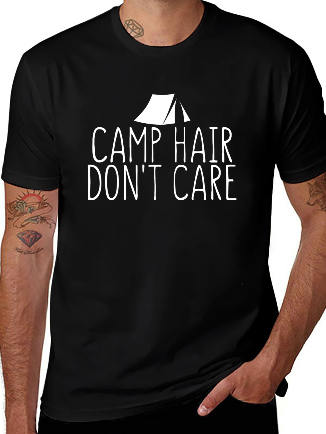 Camp Hair Dont Care Graphic Tee