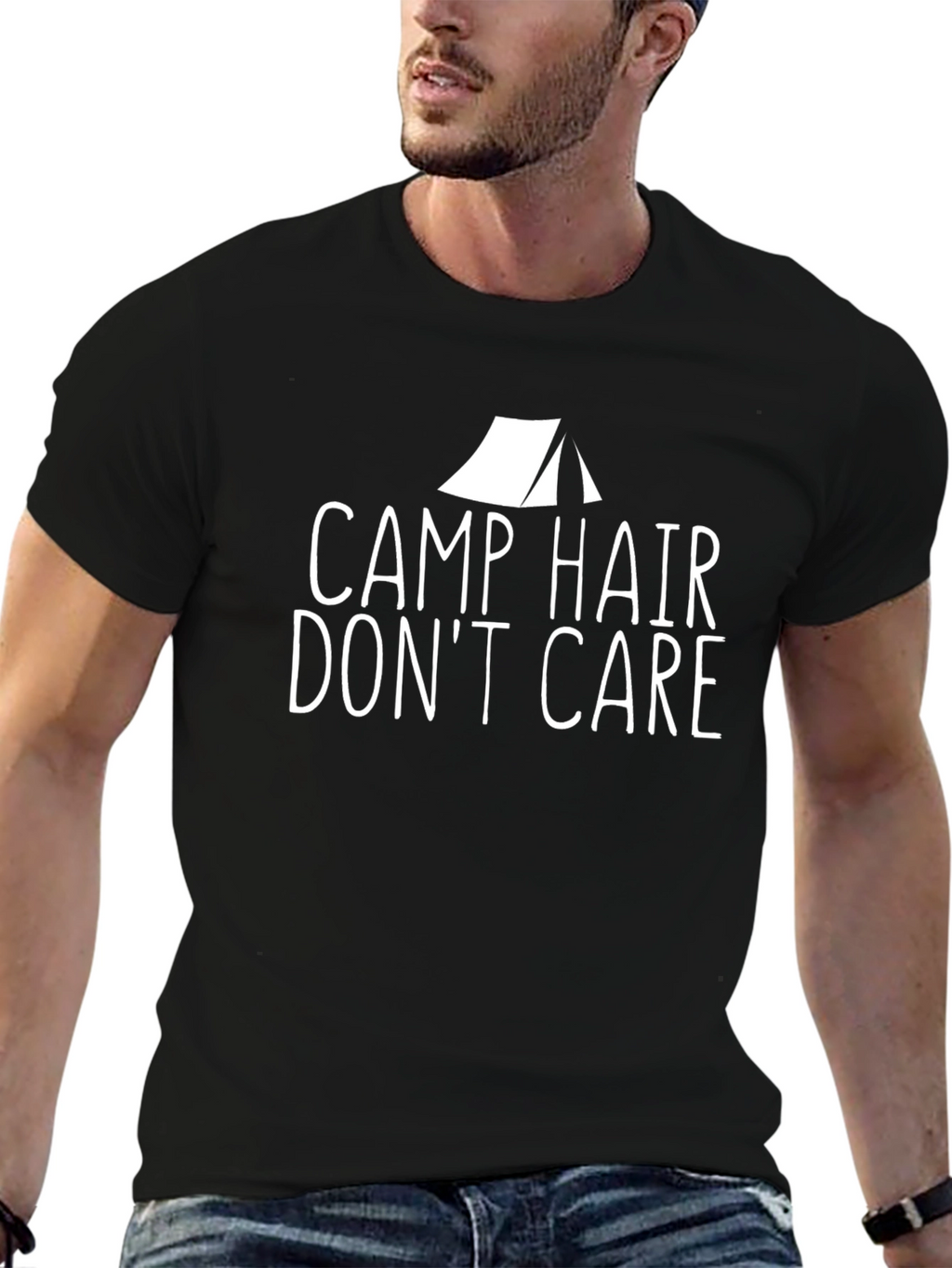 Camp Hair Dont Care Graphic Tee
