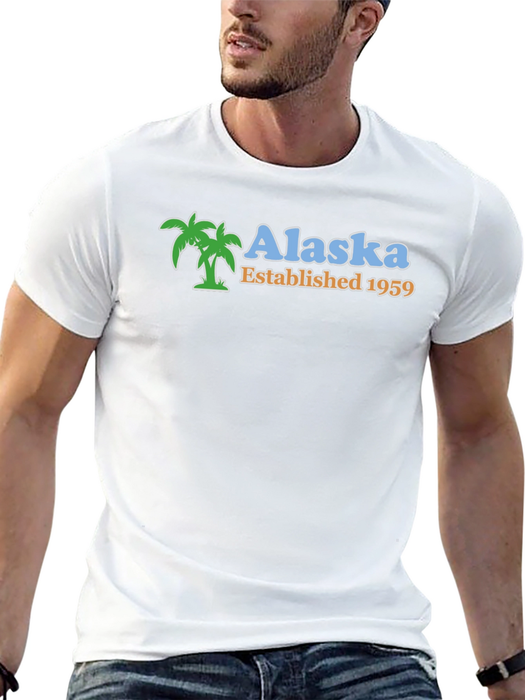 Alaska Established 1959 Palm Tree T-Shirt