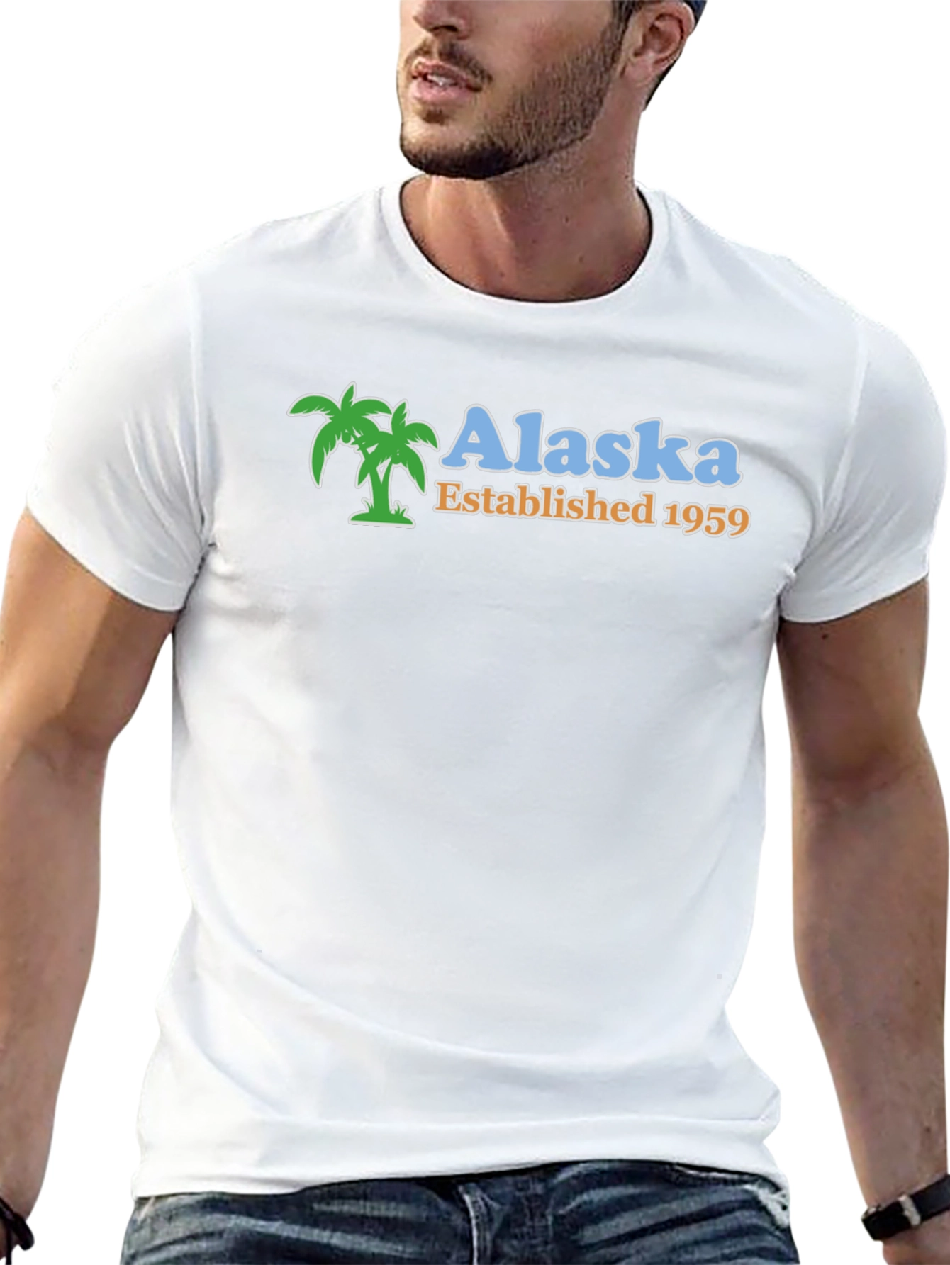 Alaska Established 1959 Palm Tree T-Shirt