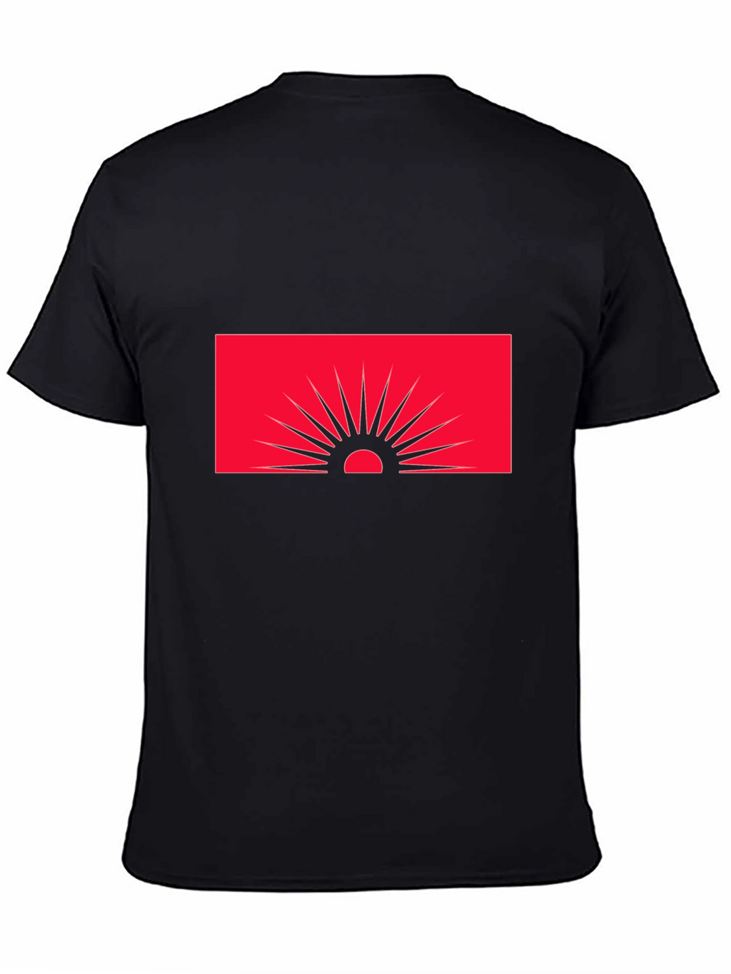 Sunset Graphic Tee - Modern Black T-Shirt